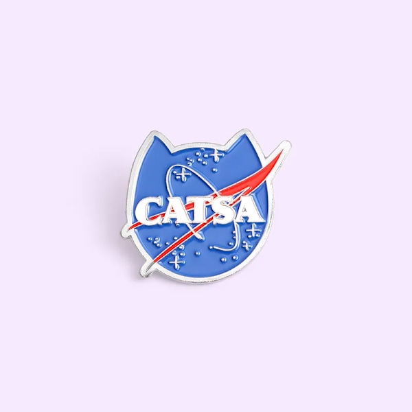 Katter Club Emalj Pin Cat Planet Moon Cafe Paw Badge Anpassade Kitten Brosch Lapel Pin Jeans Skjorta Väska Söt Djur Gods Gåva style4