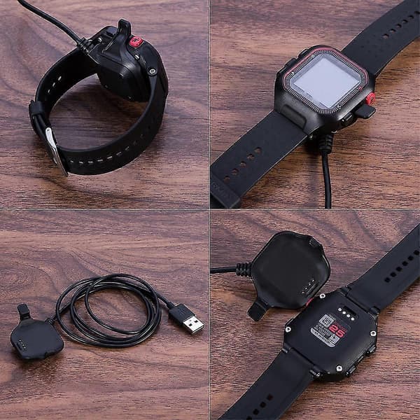 Til Forerunner 25 Størrelse L/s Strømadapter Oplader Dock Ladekabel - Herr_max 1