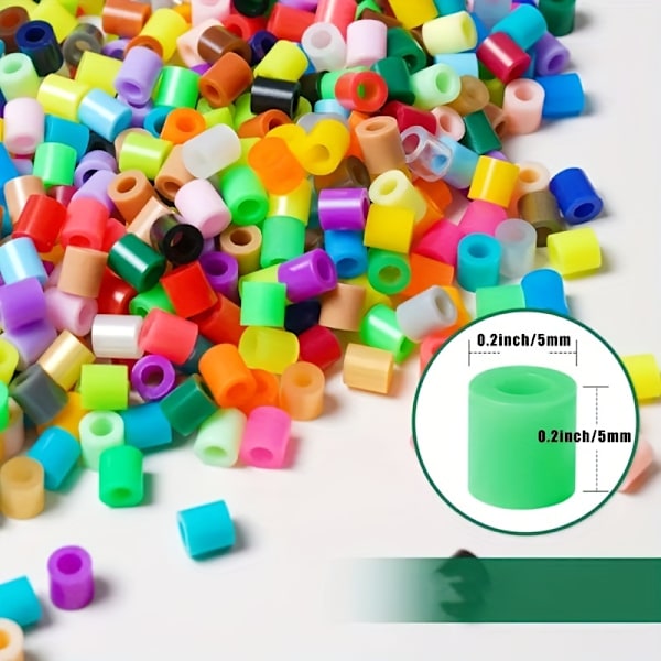 500 stk DIY-matchende perler, 5 mm håndlagde fusjonsperler, materiale for DIY-armbånd, øredobber, leketøy, puslespill og panel lys lilla1