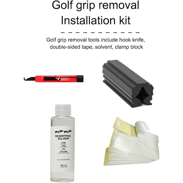 Golfklubbor Grip Repair Kit Golf Grip Kit för Omgripande Golfklubbor