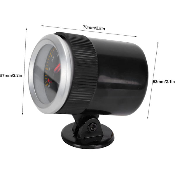 Varvräknare Varvräknare, Varvräknare 52 Mm/2,05 Tum 0‑8000 Rpm Kolfiberpanelspekare 12V Universal för 4 6 8-cylindriga Motorer SUV
