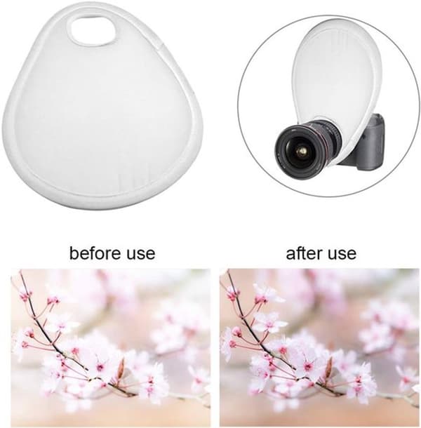 Kamerablixtdiffusor, vikbar softbox-ljusdiffusor, PU-material, för fotografering och studio, vit