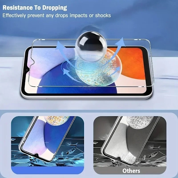 3 stk. Skærmbeskyttelse til Samsung Galaxy A54 A34 A14 A13 4G A24 A04 A04s A04e A23 A12 A33 A52 A52s A53 5G A72 A73. Hærdet glas til Samsung A23