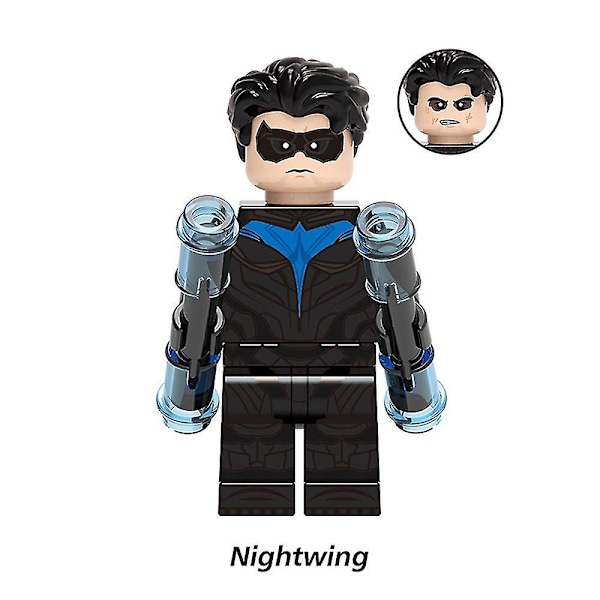 8-pack Superhjälte-serie Minifigur Byggstenar Kit, Batman Joker Monterade Mini Actionfigurer Leksakssats Barnpresenter [HK]