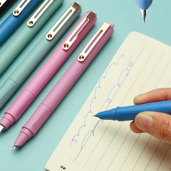 0,38 mm fyldepen tryk Bläckpenna Tilbagekaldelig skoleartikler kalligrafi papir kontor skriveartikler stil 8