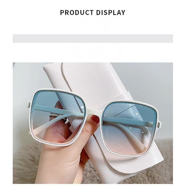 Solbriller til kvinder, Oversize firkantede solbriller til kvinder, Solbriller til kvinder Designer store ramme Designer solbriller til kvinder salg Mode solbriller
