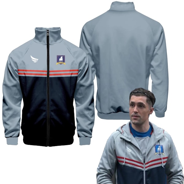 Ted Lasso Sæson 2 Fodboldtrøje Vintermode Herre/Kvinder AFC Richmond Cosplay Harajuku Cardigan Stativ Krave Lynlås Jakke 6 XXXL 6 XXXL