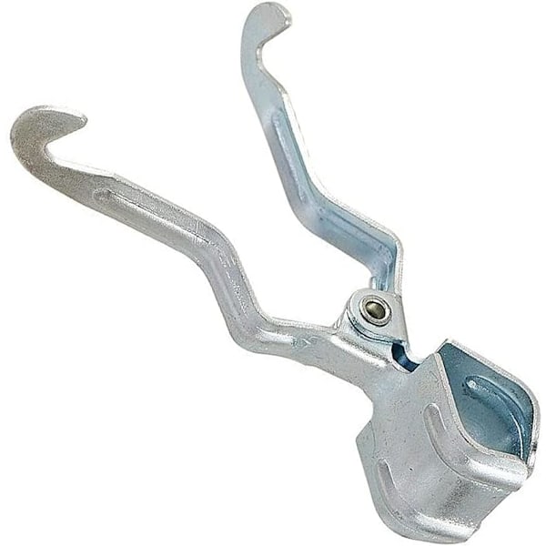 Metallklämmor för tältstänger, multifunktionella campinglykta-hängare, klämmor, krokar, hållare för tältstänger, 2-pack