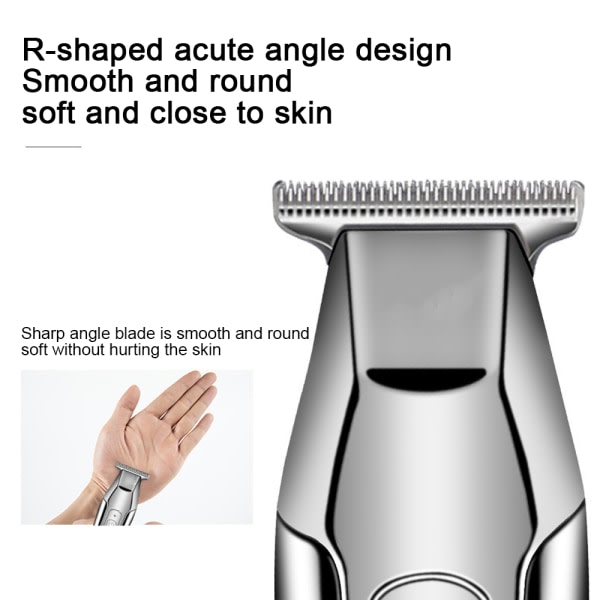 Skallig hårklippare för män Professionell skägg Hai