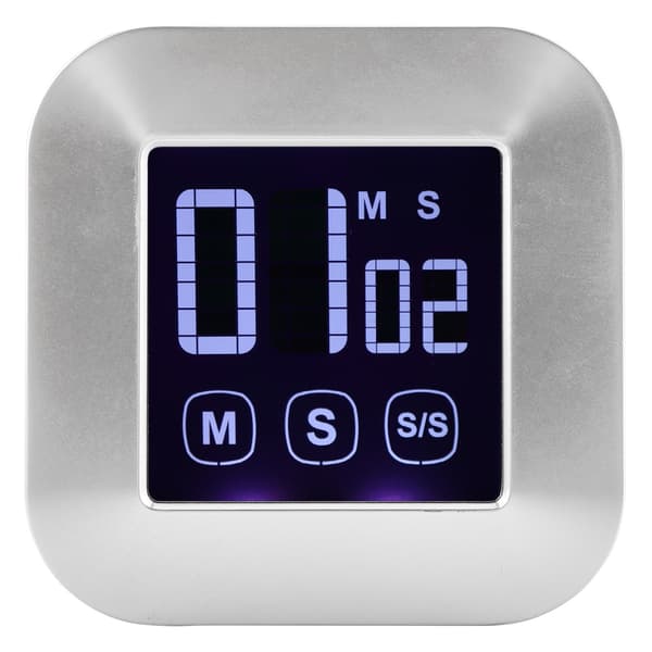 Stor LED-Display Køkkenur Elektronisk Touchskærm Digital Timer_max