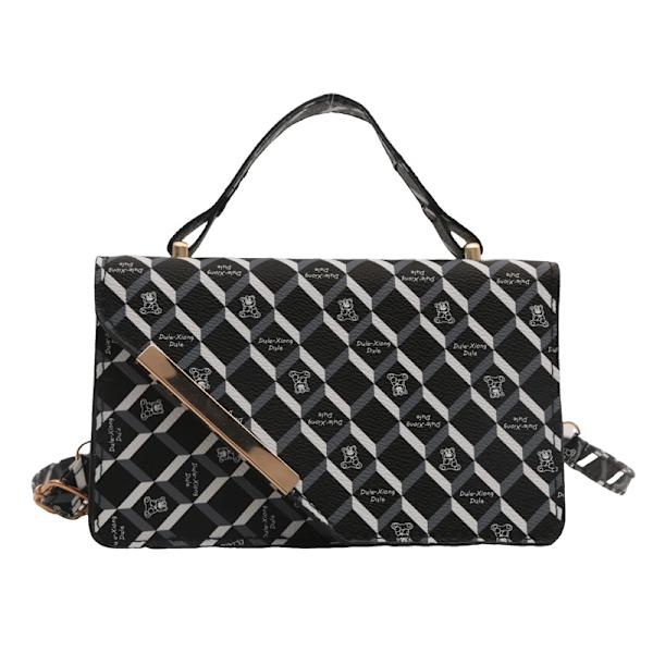 Spesialinteresse Design Veske 2024 Ny Mote Trykt Tekstur En-Skuldret Underarm Veske Sommer Western Style Crossbody Liten Firkant Veske Rosa