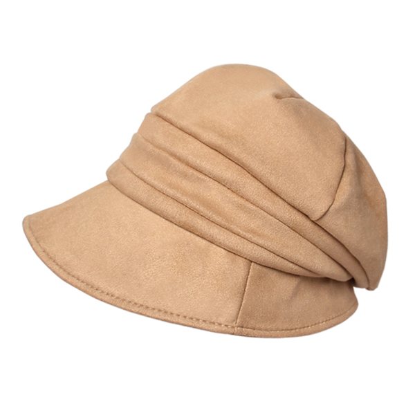 Personlig myk bredbremmet åttekantet lue Vinter Hold varm Kyltetette luer for fotturer utendørs Khaki Kaki