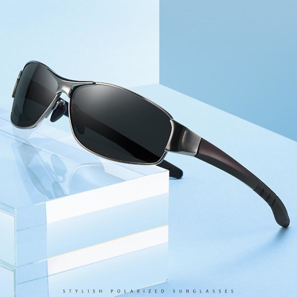 Polariserade sportsolglasögon för män, idealiska för bilkörning Fiske Cykling och löpning, UV-skydd
