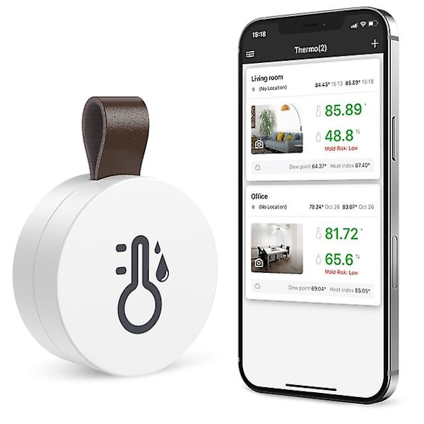 Termometer Hygrometer Trådlös Bluetooth Utomhustermometer