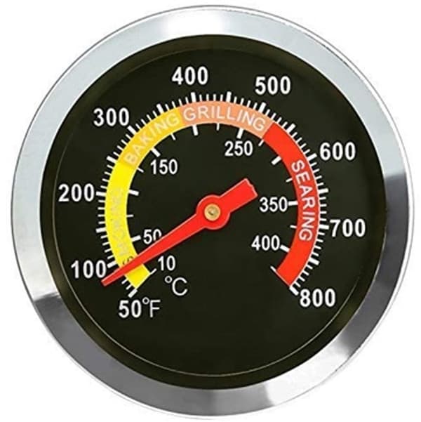 Udendørs BBQ-termometer til rygegrill lavet af rustfrit stål - termometer til grill - Omnia THERMOZEL - bedste kvalitet