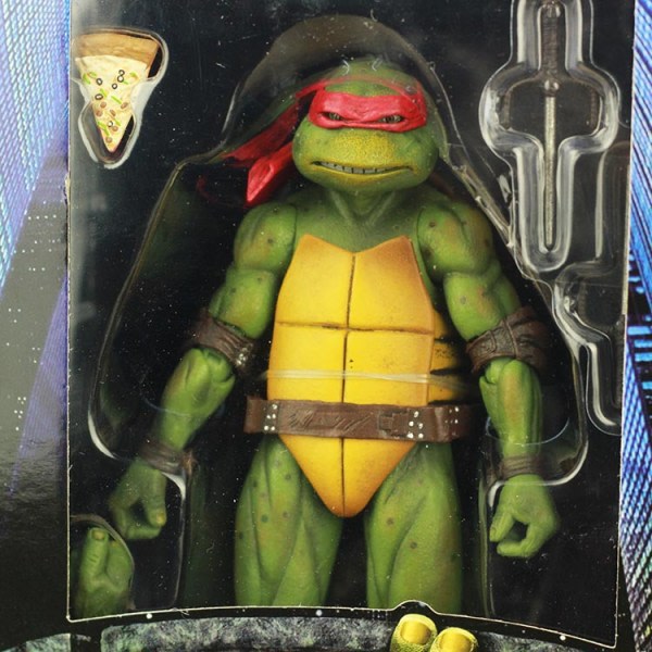 NECA Teenage Mutant Ninja Turtles 1990 Movie Edition TMNT Limited Edition 7-tums rörlig docka modell Ornament Röd
