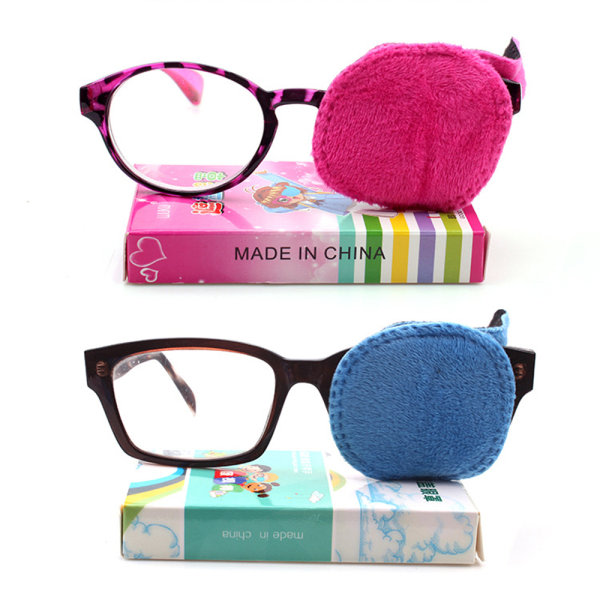 4-pack ögonlappar Cover - skydd Enkel ögonlapp Barnglasögon rosa