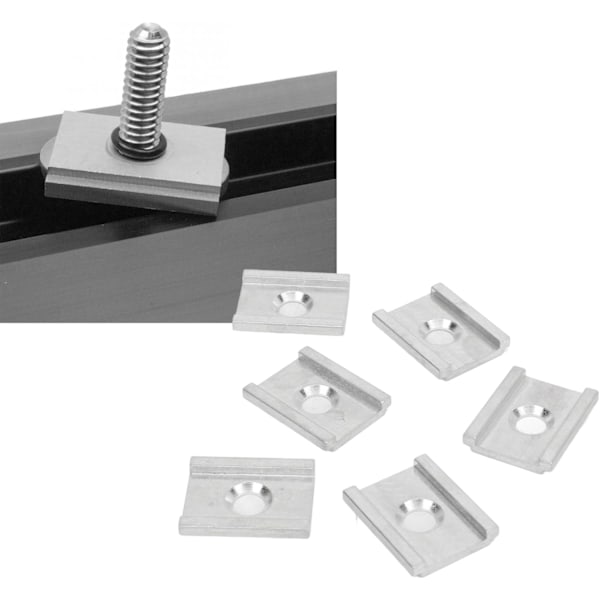3 Waters Kajak Adapter, 6 ST Aluminium Kajak Adapter Anodiserad Tight Connection Track Adapter Plattor med O-ring för FeelFree