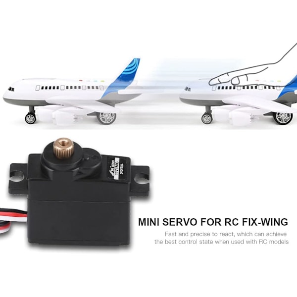 17g Mini Metal Gear Core Analog Servo, Høj Moment, Hurtig Respons, til RC Fastvingede Fly