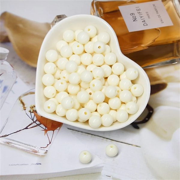 Lös Bollar 500G Candy Färg Akryl Runda Pärlor 3-12Mm Spacer Pärlor För Nålsarbete & Smycken Tillverkning ljusgul 13 20mm 500g