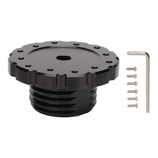 Professionelt aluminium-ratnav til spil, ratnav til Thrustmaster T300 T500 TS PC TS XW, sort