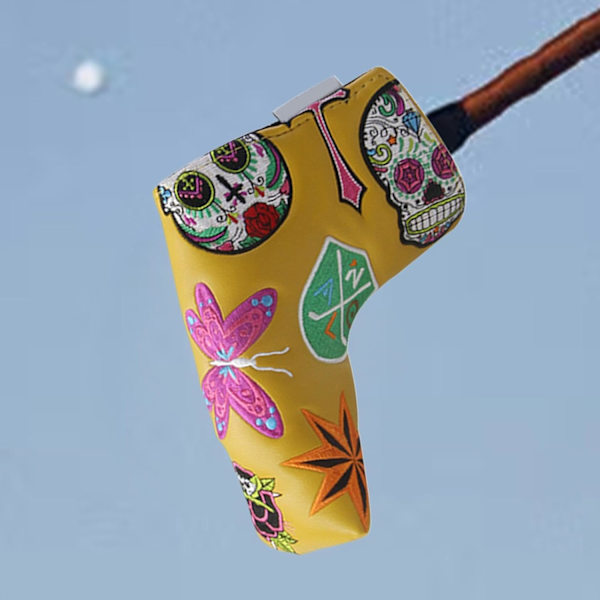Magnetisk Golfputterhuva, Snygg Klubbhuvudskydd för L-formade Putters B