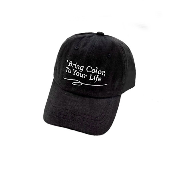 Mjuk topp baseballkeps dam alfabet toppad keps sommar sha black black