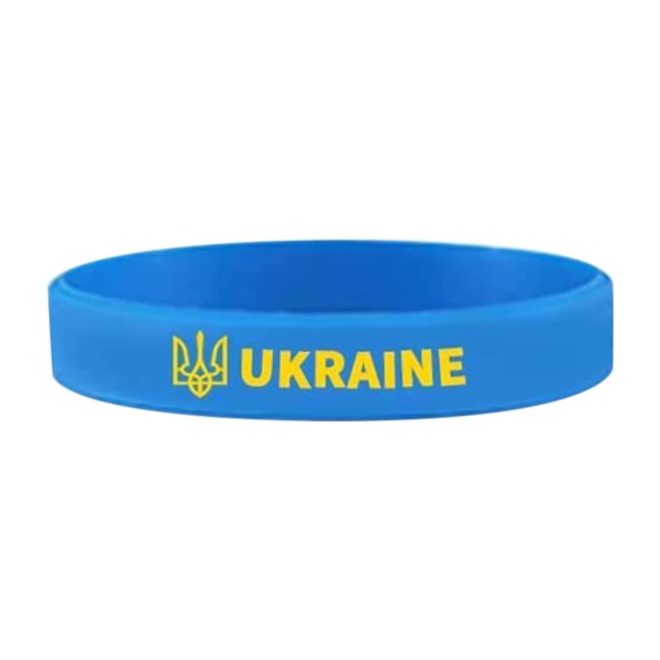 Ukraina Emblem Armband Ukraina Patriotic Gift Ukrainska Silikon Armband Multicolor