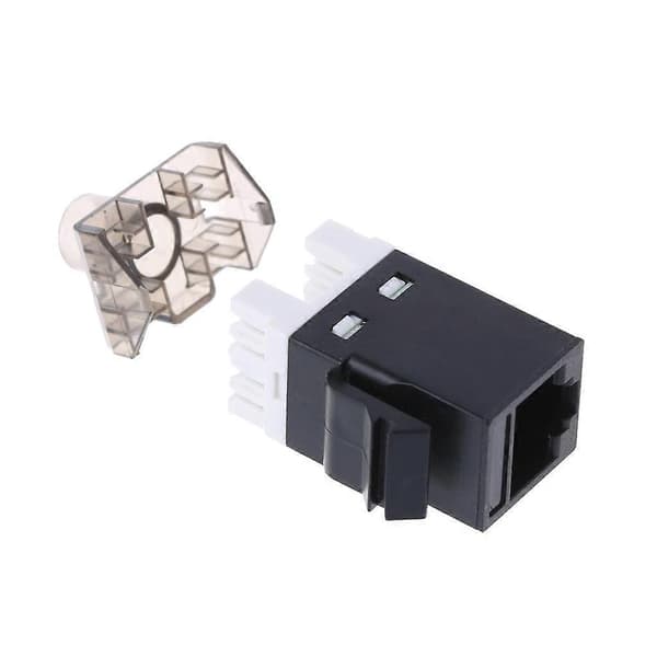 2 stk. UTP CAT6 Netværksmodul RJ45 Konnektor Kabeladapter Keystone Jack_max