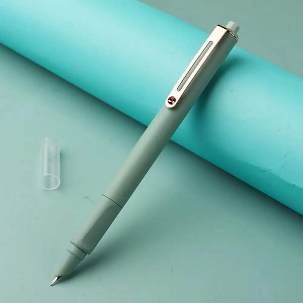 0,38 mm reservoarpenna trycktyp bläckpenna uppdragbar skola leveranser kalligrafi papper kontor skrivkontor stil 7