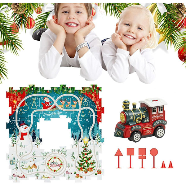 Elektrisk Bilbane - 15 deler By-Puslespill Leke for Jenter og Gutter 3-6 år 15 pcs