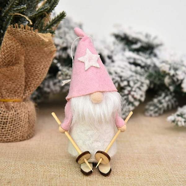 Gnome Julepynt Plys Tomte Dukke Figurer（2stk）