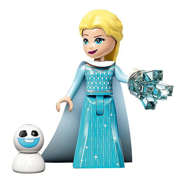 5 stk/sæt Frozen-serien Minifigurer Byggeklodser Kit, Elsa Anna Mini Actionfigurer Legetøj til børn SQBB