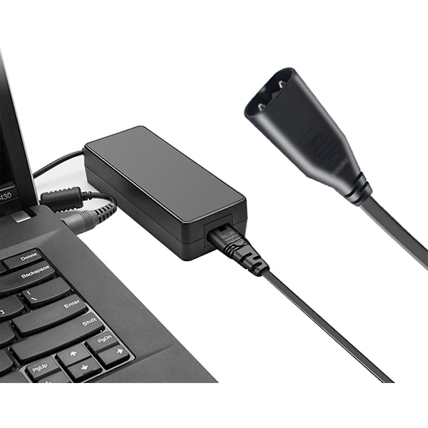 IEC 60320 C8-liitin C7-pistorasiaan Uros naaras Virransyöttöjohdon jatkojohto Päävirta-adapterikaapeli (30 cm)