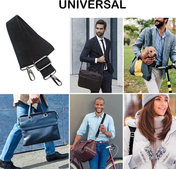 Väskrem, Universal, 133 cm, Justerbar Ersättningsaxelrem för Väskor, Kamera, Crossbody