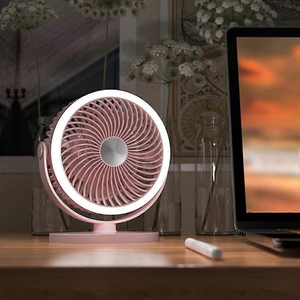 Skrivebordsventilator Camping Bærbar Ventilator med Stærk Luftstrøm USB Opladningsgrænseflade_max