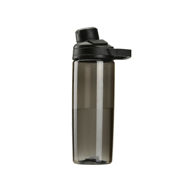 Med magnetisk lock Giftfri plast Sports Water Cup 600ml Hållbar läckagesäker vattenflaska Sports Shaker Bottle Outdoo，grå