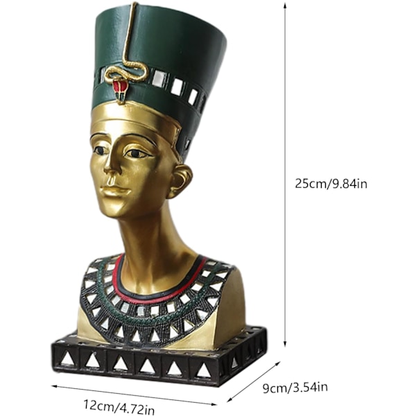 Egyptisk farao statue sett | Mumie og sfinx skulpturer | Mytologi inspirerte ornament | Unik hjemmedekor samling | Sfinxfigurer a