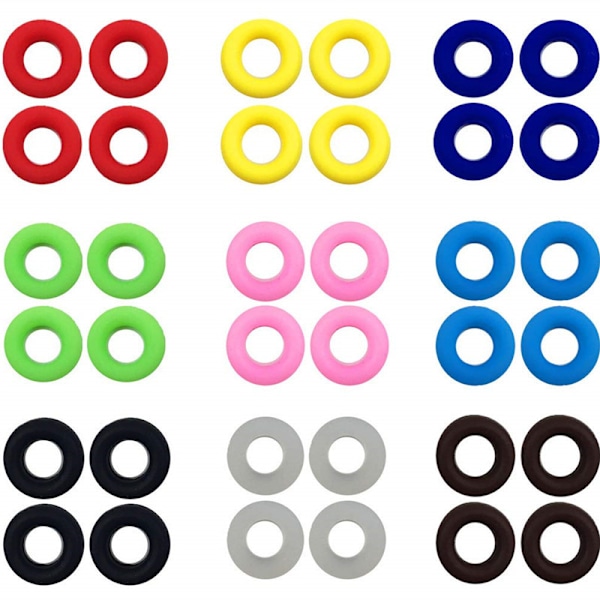 10 par glasögontillbehör Öronkrokar, runda glasögon silikonfodral Anti-halk, Anti-Drop, utomhusglasögontillbehör (rosa)