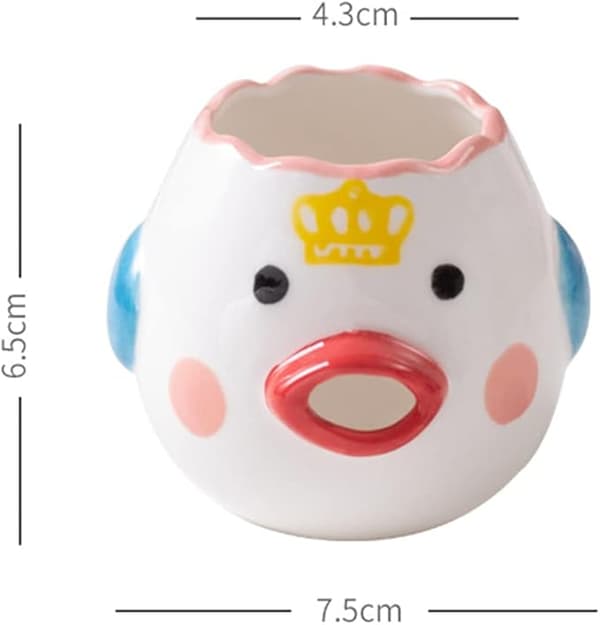 Keramisk äggseparator Tecknad äggseparator Mini äggvite-ägguleseparator Keramisk äggseparator Köksbakningsverktyg (Stil 2)-max
