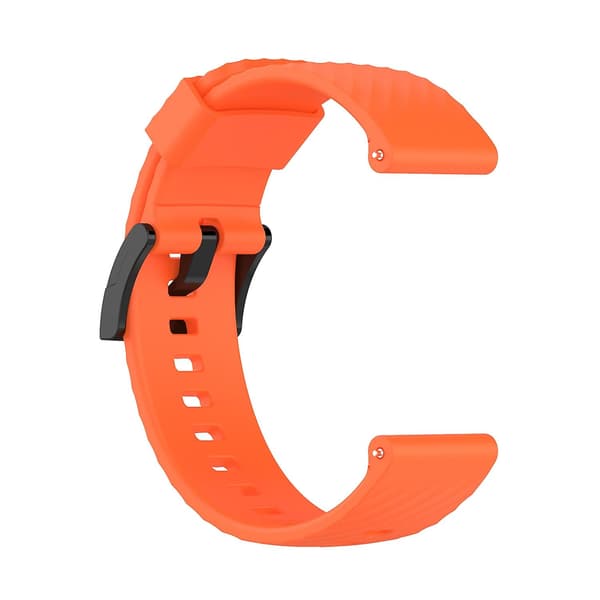 til Suunto 7 ensfarvet silikoneurrem - Perfekt Orange 0-max Orange