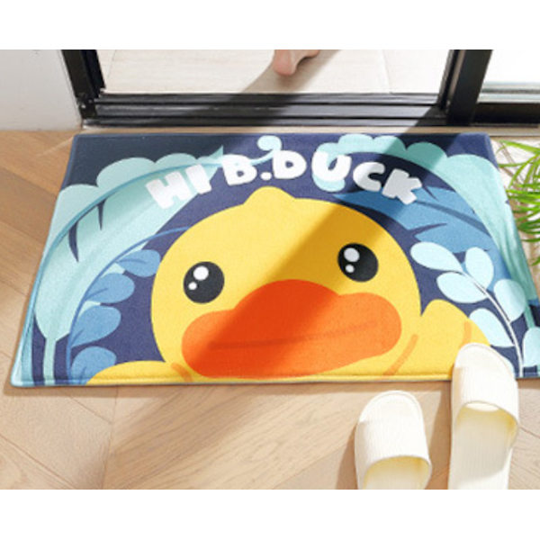 Absorberande badrumsgolvmatta liten gul anka A skog 40 * 60cm,