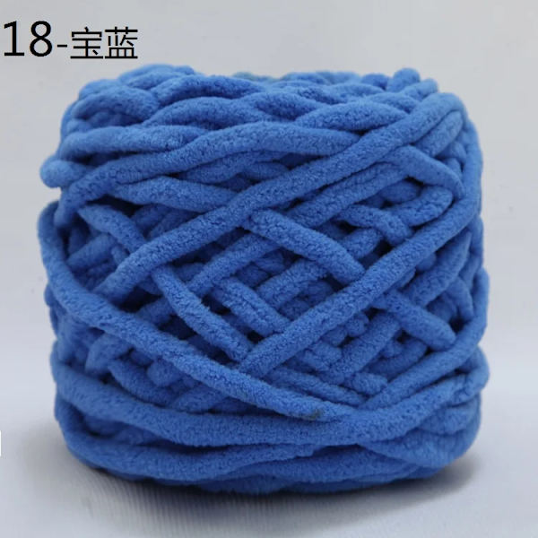 100g Chenille Scarf Tråd för stickning Gör-det-själv-material Färgglatt handstickat garn för handstickning Virkat tjockt ullgarn ull 18