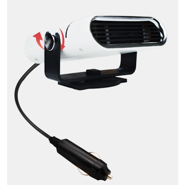 Bilvarmer, bærbar bilvarmer, varmer afrimning (12V klarvit),