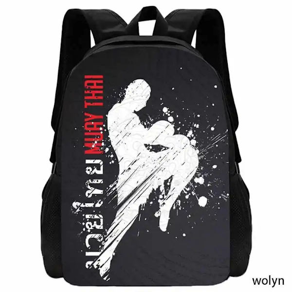 Taekwondo Skriv Ud Skola Rygsæk Til Børn, Judo Design Skola Tasker Til Dreng Piger Karates Skriv Ud Design Mode Børn Rygsæk Color001 15 Tommer