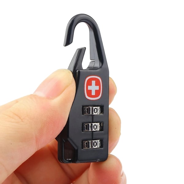 Bärbar Säkerhet Tulllås Kombinationskod Nummerlås Vagn Bagage Resväska Ryggsäck Lösenord Hänglås för ryggsäck 5PCS