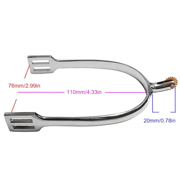 Roterende kobber ride-sporrer, cowboy støvelsporrer for menn og kvinner