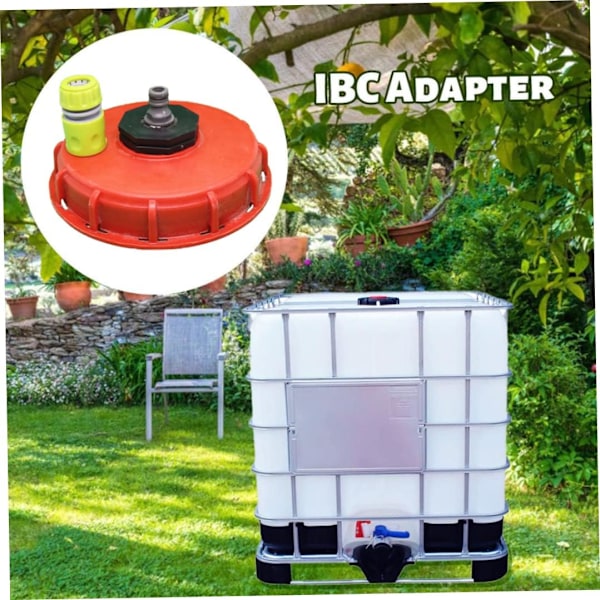 IBC-säiliön kansi 163 mm IBC-säiliösovitin CAP Ton-ämpäriadapter med tuuletusreiällä ulkotiloihin
