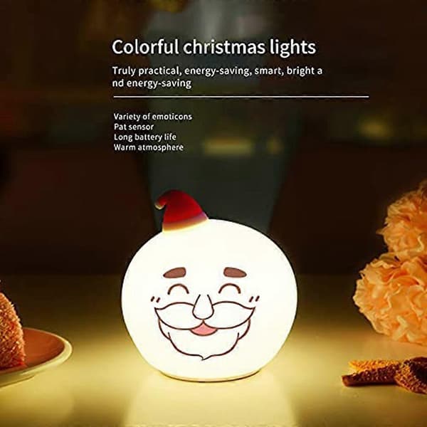 Jul Tomte Nattlampa LED Sensorlampa för Sovrum Trappor Juldekor Bluetooth Lyckobringande Tomte_max