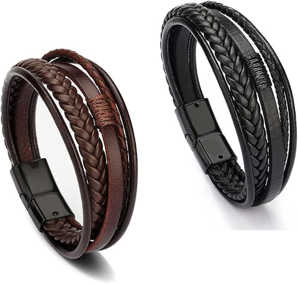 Læderarmbånd Herre Nyt med magnetlås kohud - Perfet-max